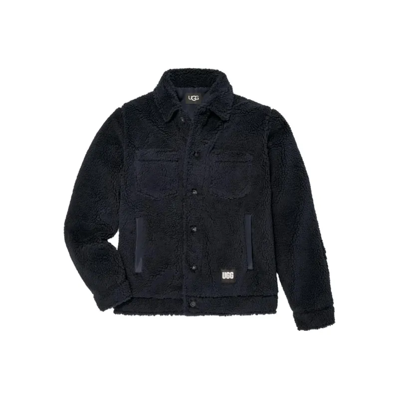 UGG Janson Uggfluff Trucker Jacket Jackets Coats Men's Black-0