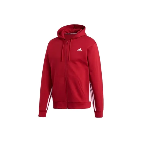 Adidas MUST HAVES 3-STRIPES Jackets Coats Men's Red