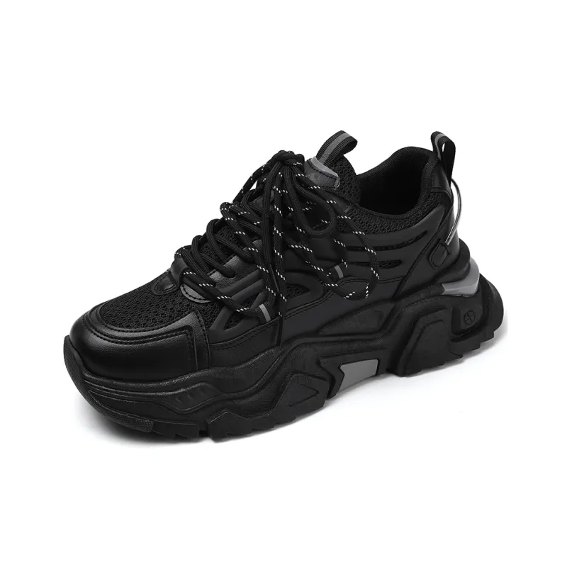 Yi Jiabao Wear resistant And Lightweight Low Top Chunky Sneakers Men's-1