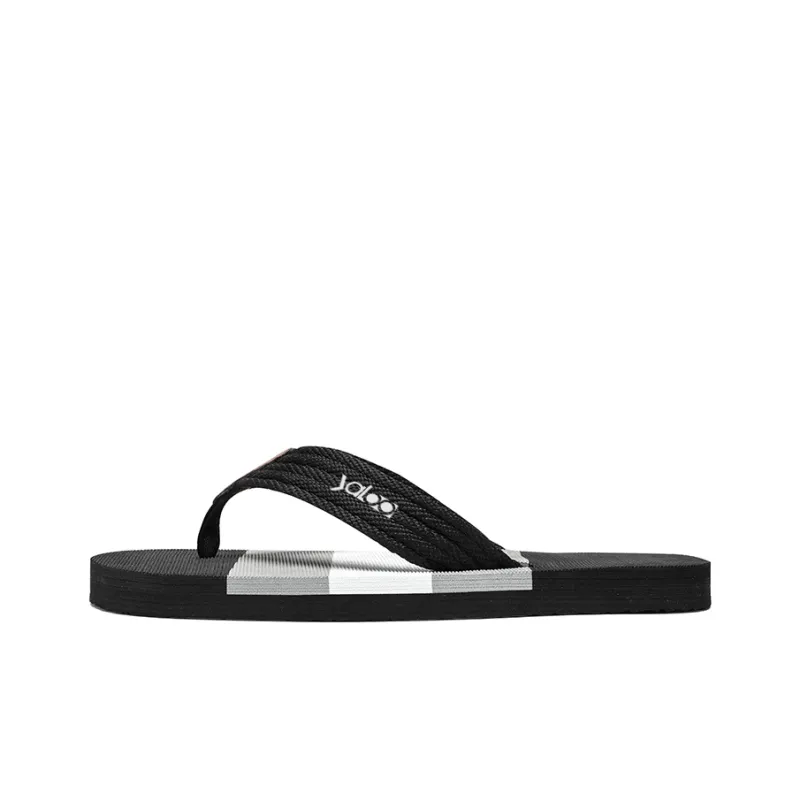Yalu Preferred Rubber Sole Woven Abrasion Resistant Slip Resistant Flip Flops Men's-0