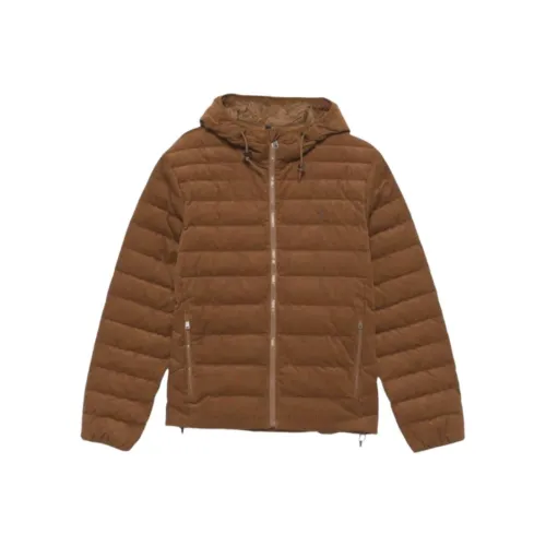 Fila T-Shirt in Rot mit großem Box-Logo Corduroy Puffer Jacket