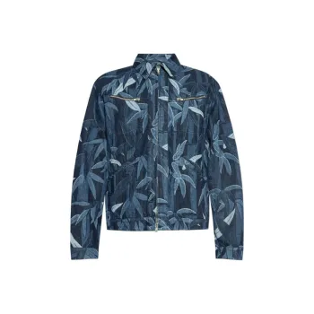 KENZO Decorative Pattern Denim Jacket