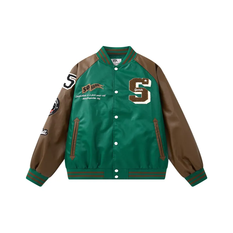 Crayon Shinchan Baseball Jacket Coat Unisex-3
