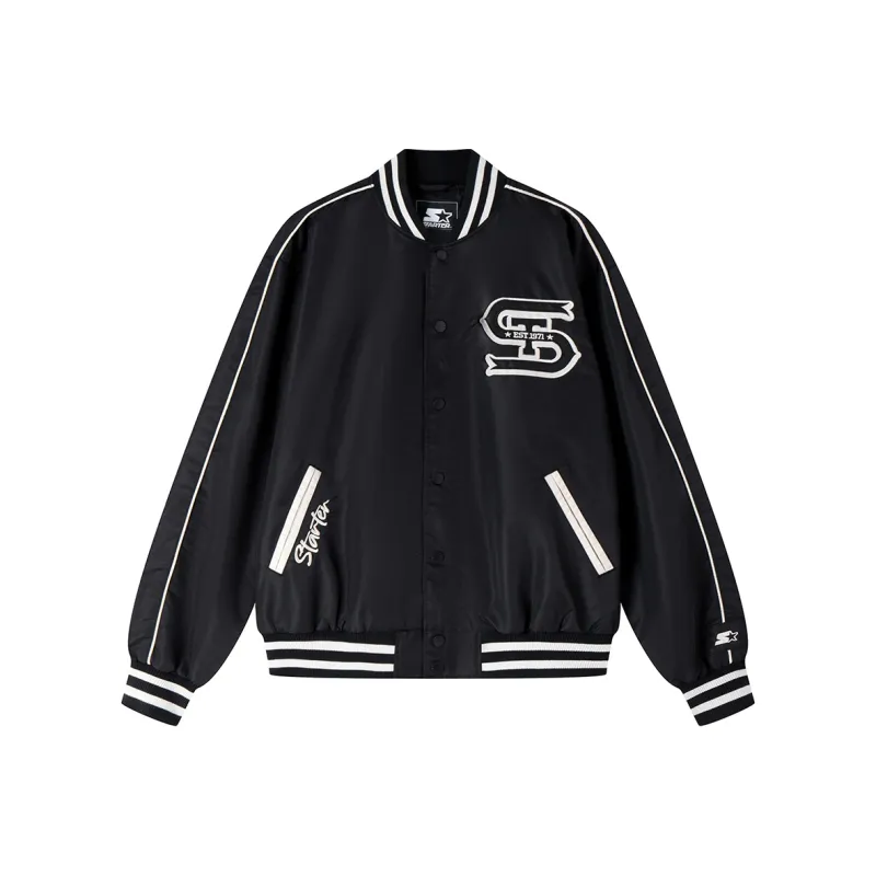 STARTER Baseball Jacket Unisex Black-0