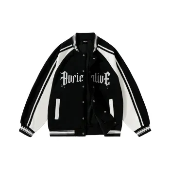 BURIEDALIVE Baseball Jacket Unisex Black