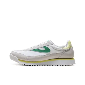 TRETORN Breathable Low Top Casual Shoes Women's White/Green/Light Yellow