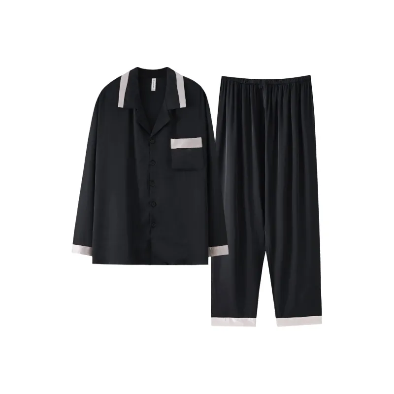 FENTENGCARE Pajama Set Men's Black-0