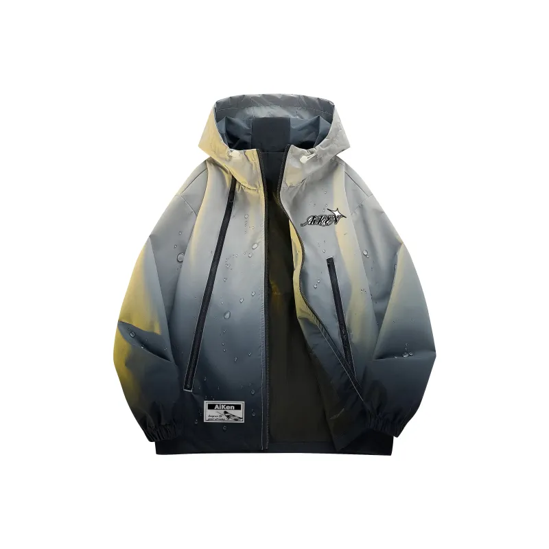 AKIN Jackets Coats Unisex Gradient Green-2