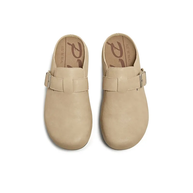 PT'SON Rubber Sole Abrasion Resistant Closed Toe Slippers Women's-3
