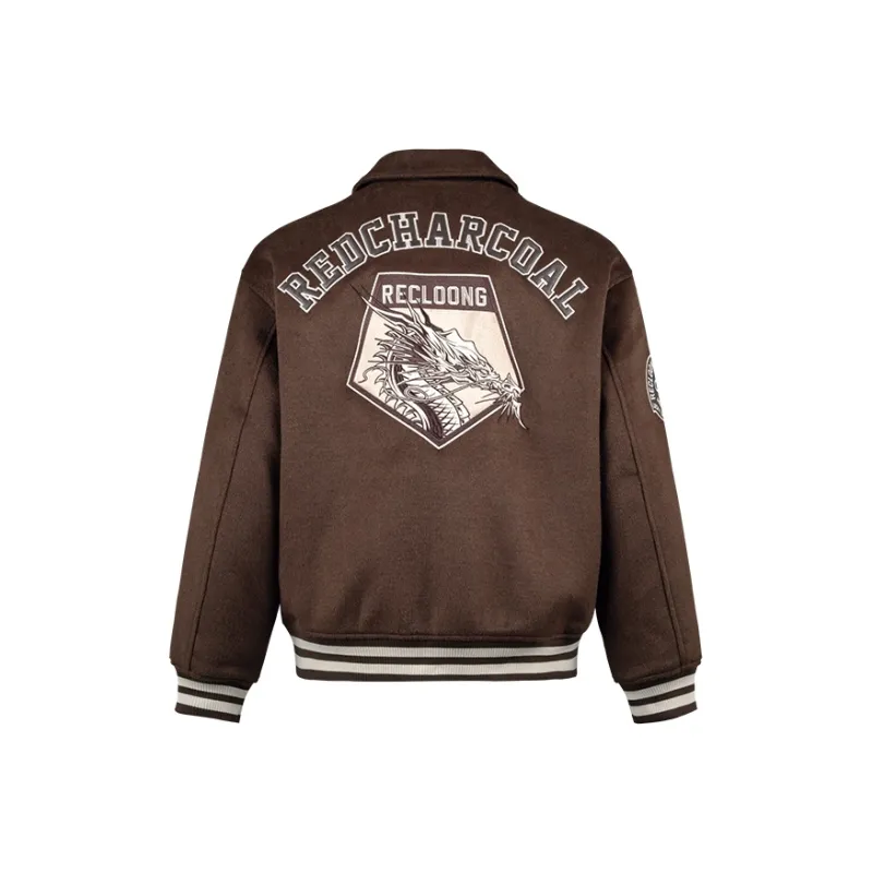 REDCHARCOAL Baseball Jacket Unisex Brown-0