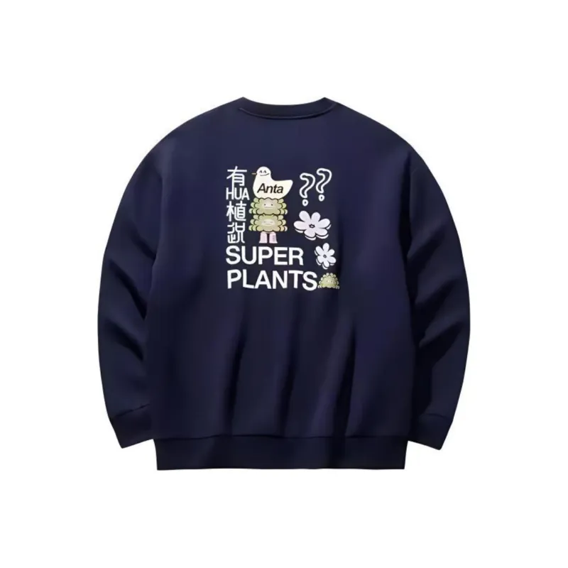 Anta x YOUHUAZHISHUO LIANMINGKUAN Sports Lifestyle Collection Lifestyle Collection Sweatshirt Unisex Maya Blue-0