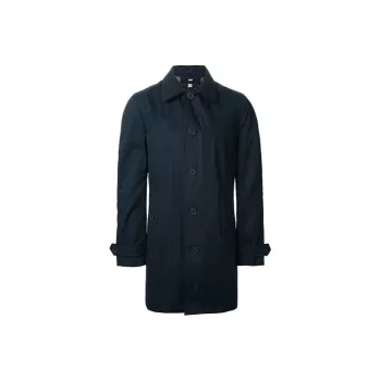 Burberry Trench Coat Men's Dark Blue