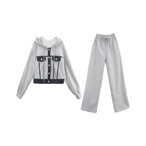 A Paradise For Awakening Casual Suit Women's Gray