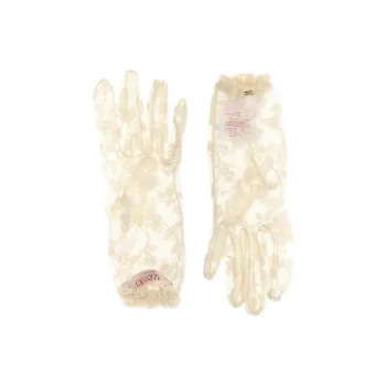 Valentino Cotton, Polyamide Gloves Unisex White