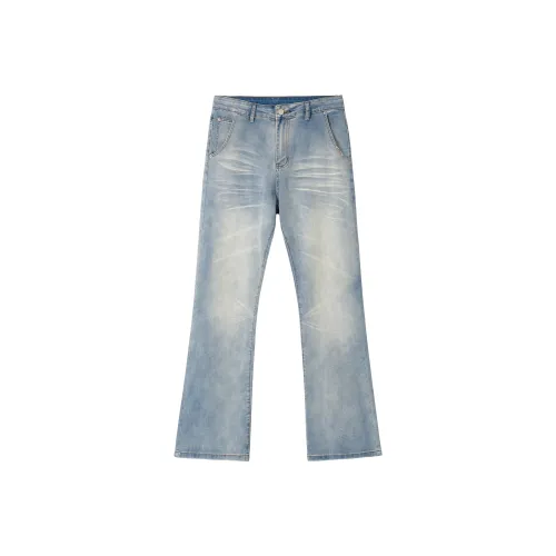 Jeans dritti Cynthia a vita alta Blu