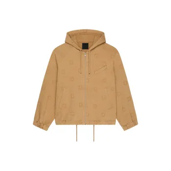 Givenchy Logo Detailed Zip Up Hooded Jacket