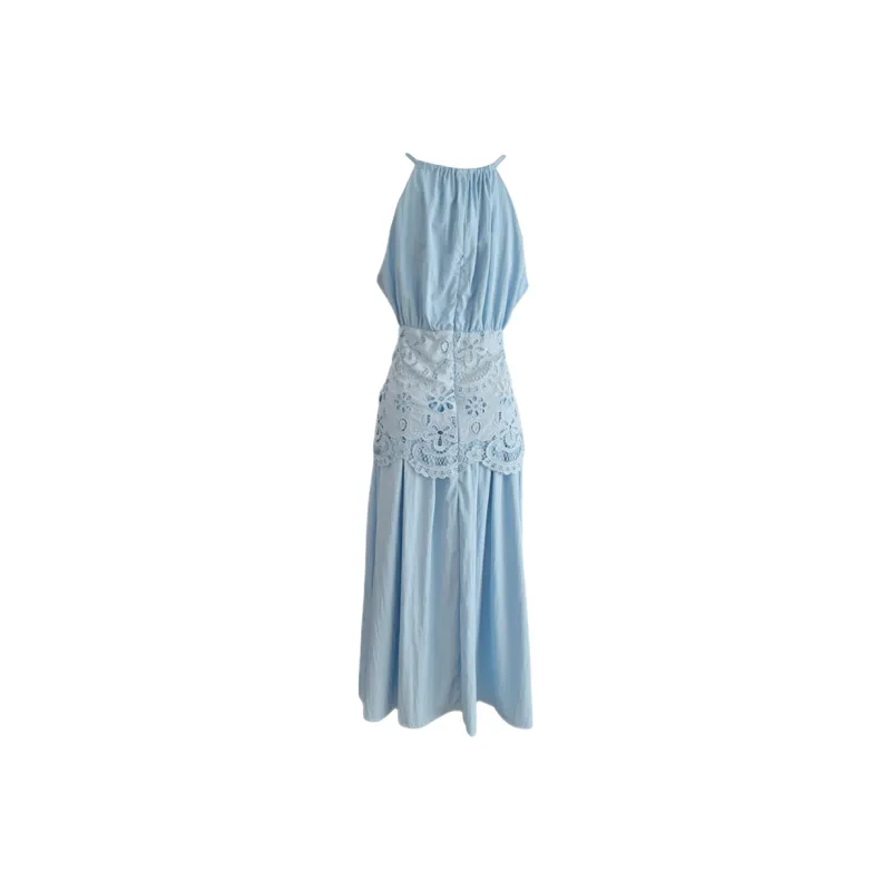 Udon House Slip Dress Women's Blue-1