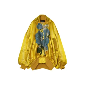 UNDERCOVER Mononoke Floral Blade Motif Oversized Bomber