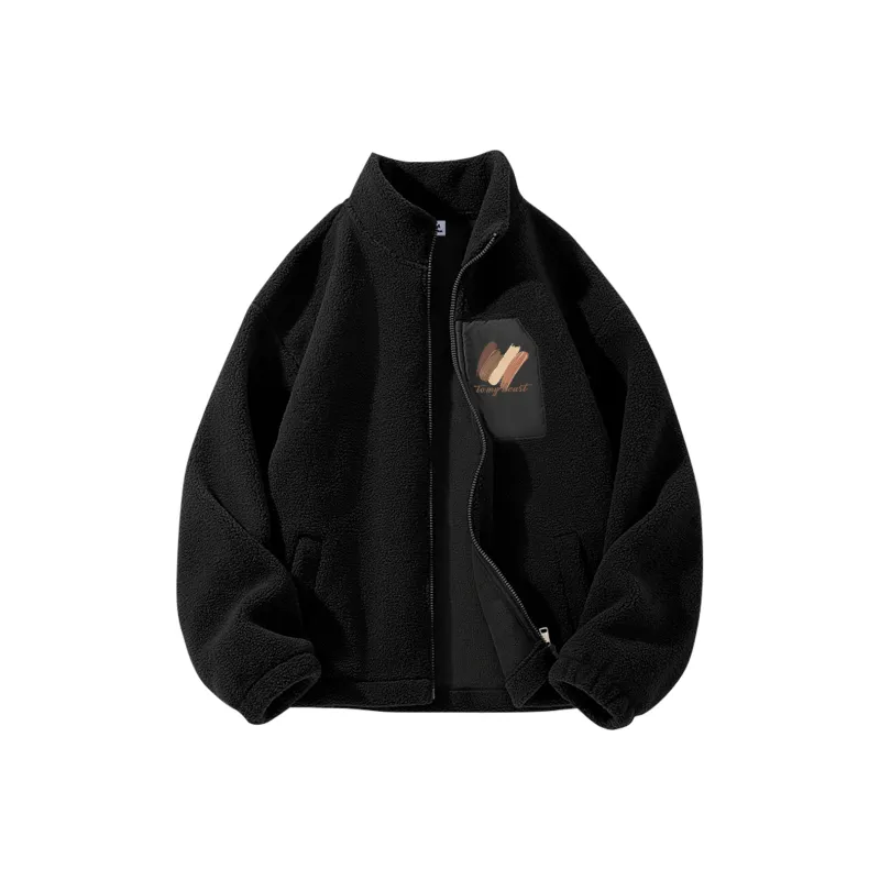 Cotton Velvet feel Coat Unisex Beige-2