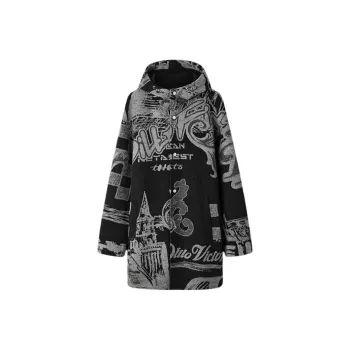 DILLO Coats Men's Black Positioning Floral