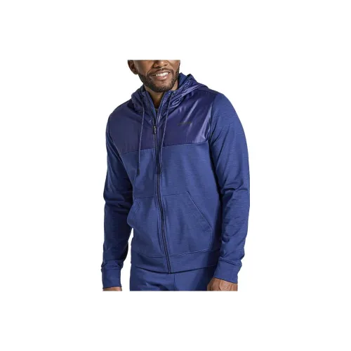 Saucony Solstice Zip Hoody Jackets Men Purple Blue