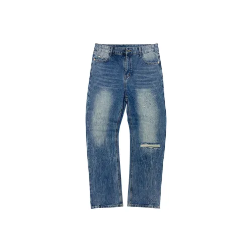 FAIRWHALE Jeans Unisex Raw White