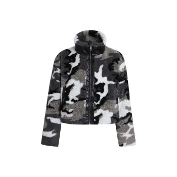 DND4DES AW24 Velvet feel Coat Unisex Camouflage