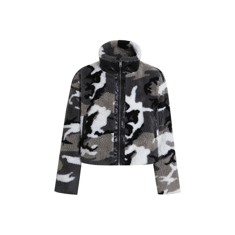 DND4DES AW24 Velvet feel Coat Unisex Camouflage-0