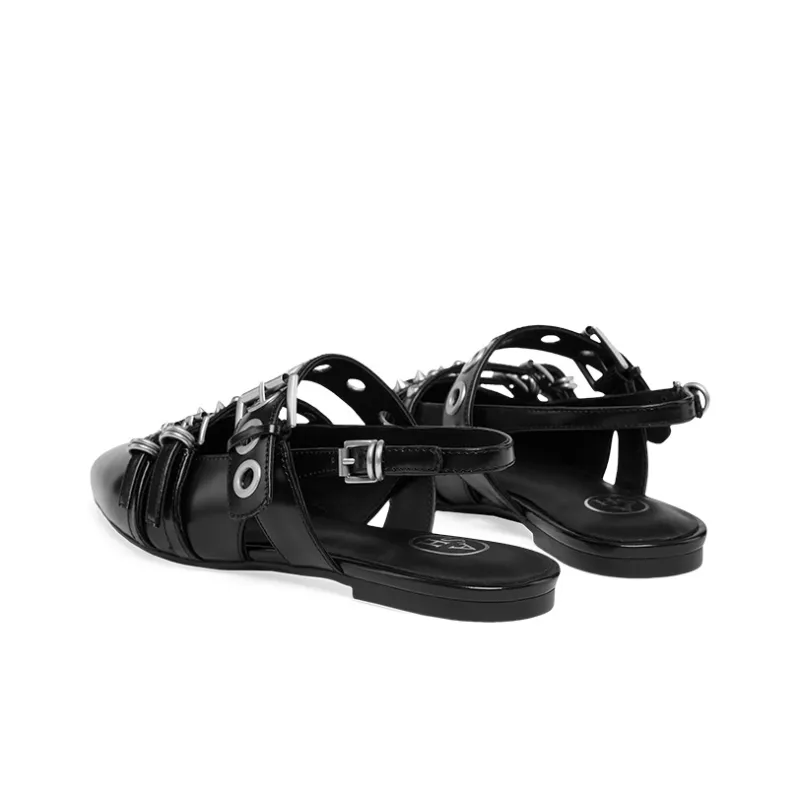ASH One Strap Sandals Women's Black-2