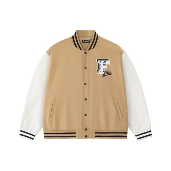 FILA FUSION Baseball Jerseys Unisex Maple Leaf Brown