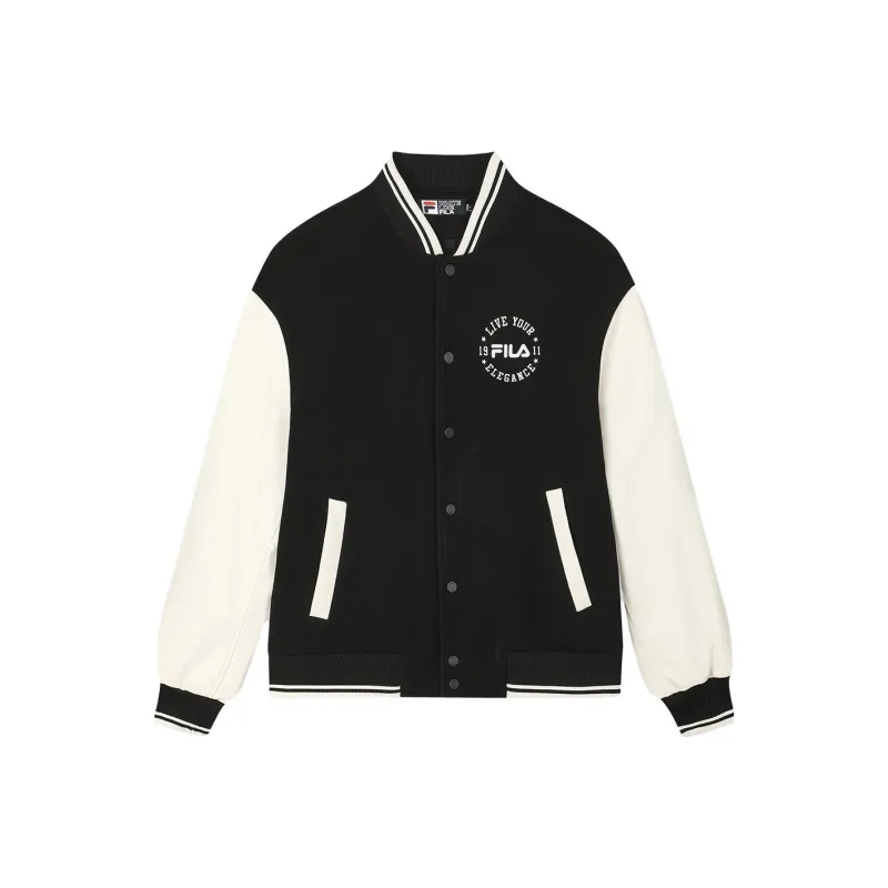 FILA Baseball Jacket Unisex Water Ivory-0