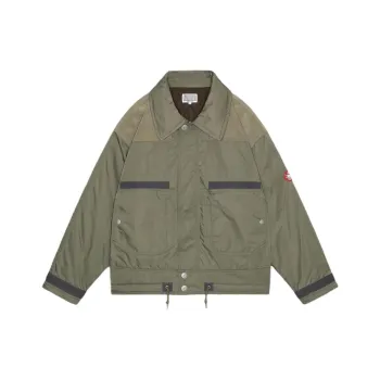 Cav Empt Leather Shoulder Bomber Jacket
