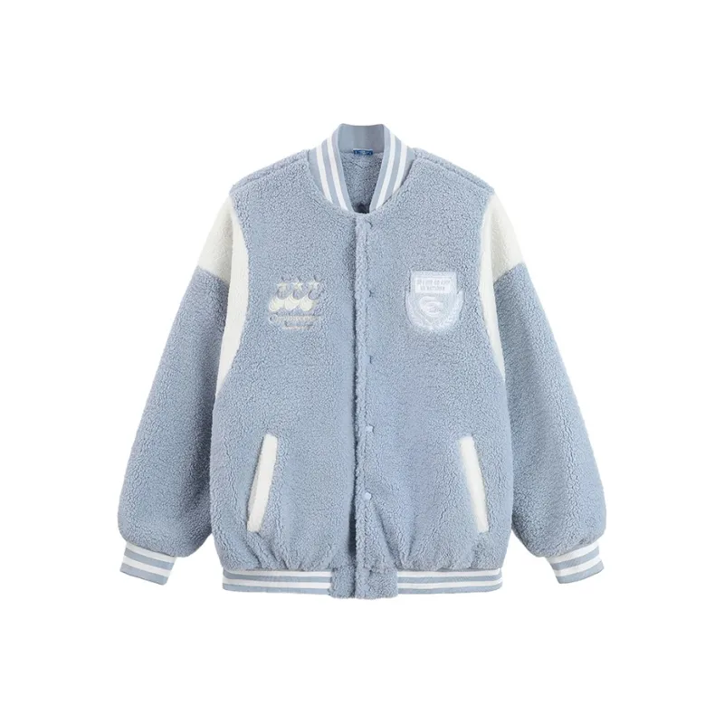 Crying Center Velvet Jackets Unisex Milk Blue-0
