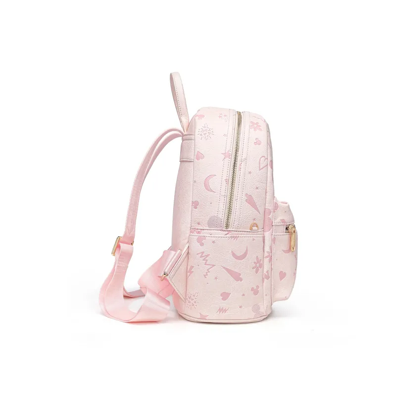 MESUCA Disney, Collaboration Disney Collection PU Backpack Regular Women's Ecru/Pink/Silver-10