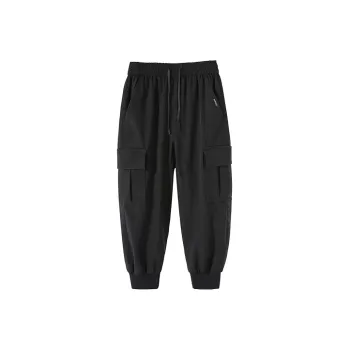 SUPIELD Hydrophobic Anti-fouling Series Straight Casual Pants Men's Black