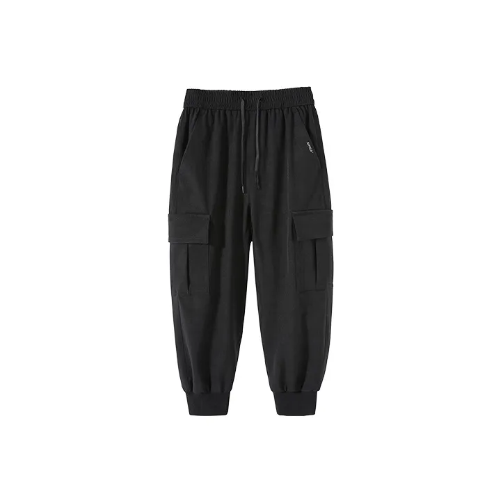 SUPIELD Hydrophobic Anti-fouling Series Straight Casual Pants Men's Black-0