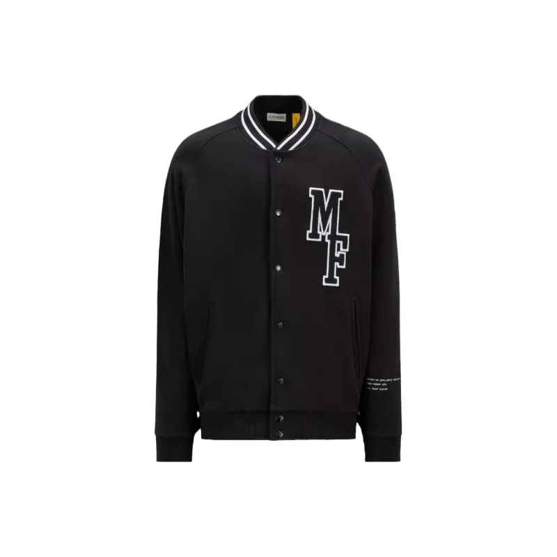Fragment Design X Moncler Baseball Jerseys Unisex Black-0