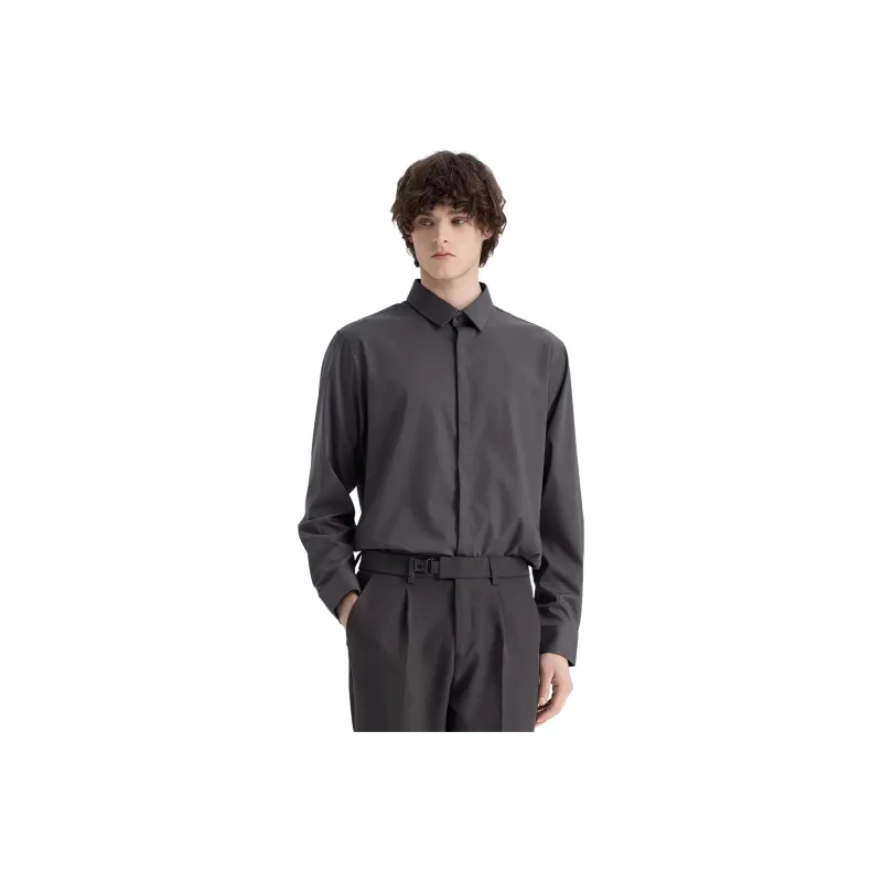WILD LEADER Shirt Men's Gray [CW5158550]-0
