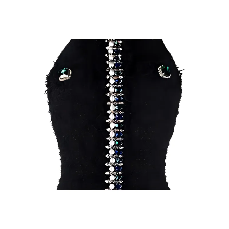 BALMAIN Sleeveless Dresses Women's Black-4