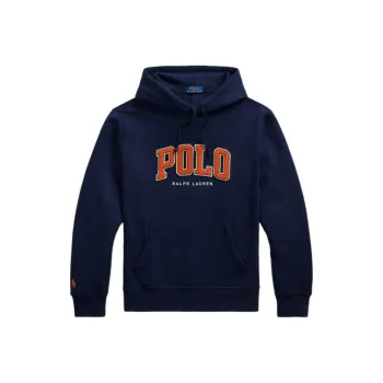 Polo Ralph Lauren Logo Flocked Drawstring Hoodie