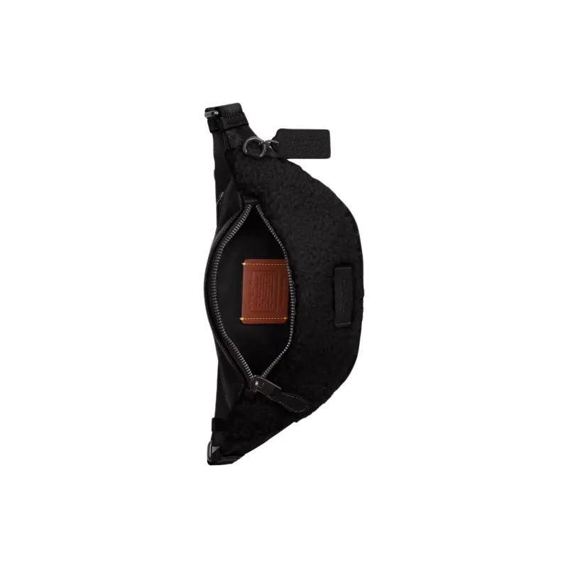 COACH Warren Coated Canvas Fanny Pack Tubas Women's Black-2
