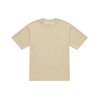 MLB MONOGRAM Collection Boston Red Sox SS25 T Shirt Unisex Light Beige