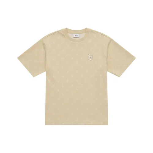MLB MONOGRAM Collection Boston Red Sox SS25 T Shirt Unisex Light Beige