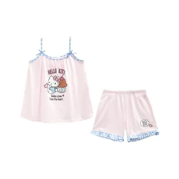 GUKOO x Hello Kitty Sanrio Series Pajama Set Women's Ballet Pink