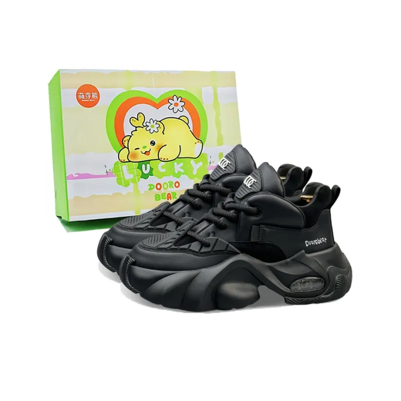 Budding Bear Height Increasing Abrasion Resistant Breathable Slip Resistant Low Top Chunky Sneakers Men's-10