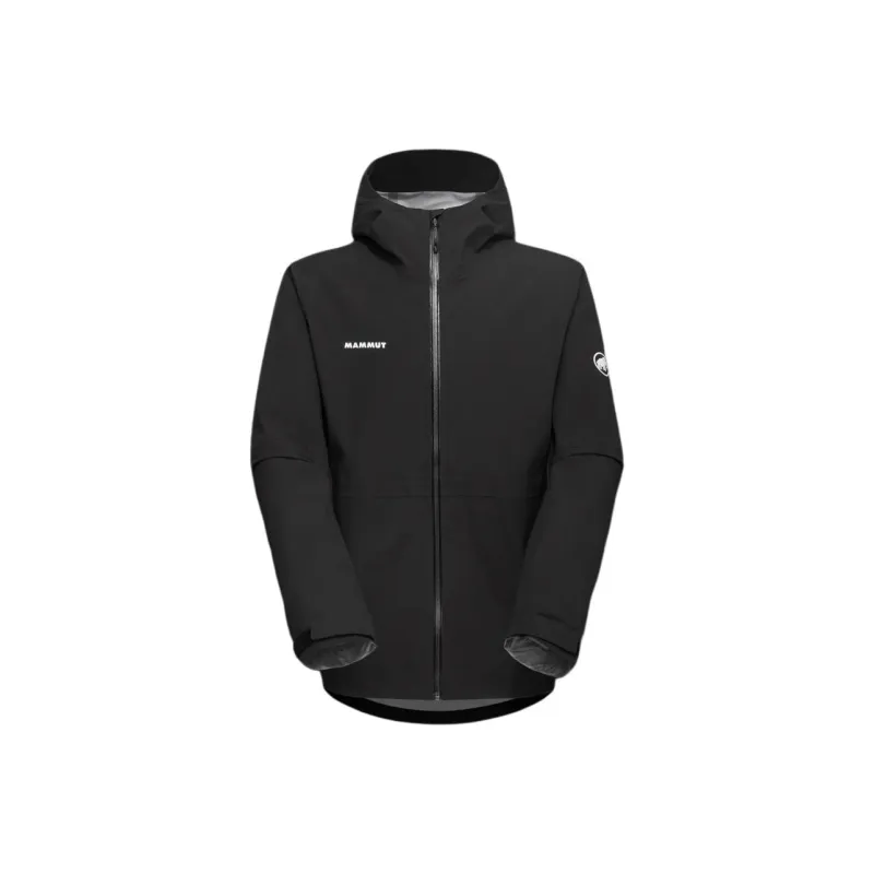 MAMMUT Outdoor Hiking Water Resistant Windproof Breathable Windbreaker Jacket Men's Black-0