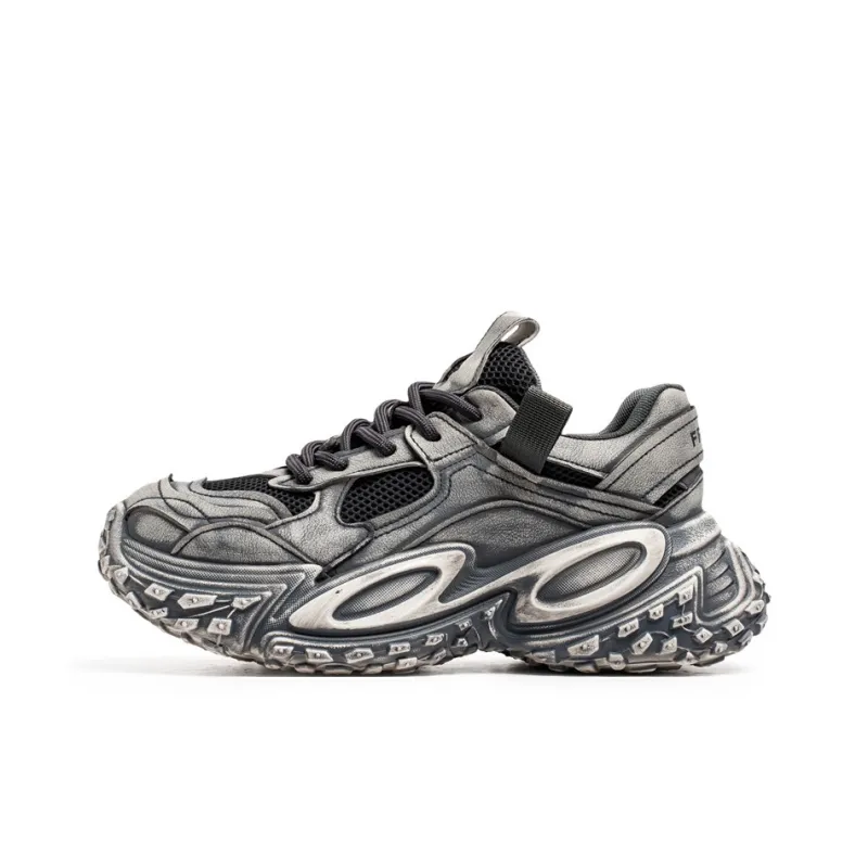 HACKBUTEER Cushioning, Slip Resistant, Abrasion Resistant, Height Increasing Low Top Chunky Sneakers Men's Box Included-13