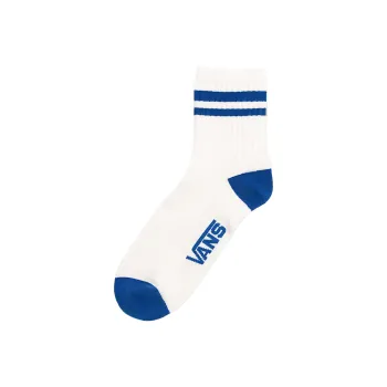 Vans HALF CREW Mid Calf Socks Women's 1 Pack White Blue