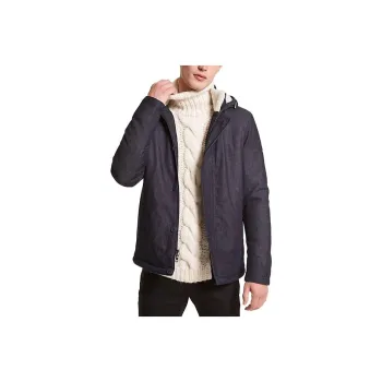MICHAEL KORS Sherpa Trim Denim Parka Jackets & Coats Men's Indigo