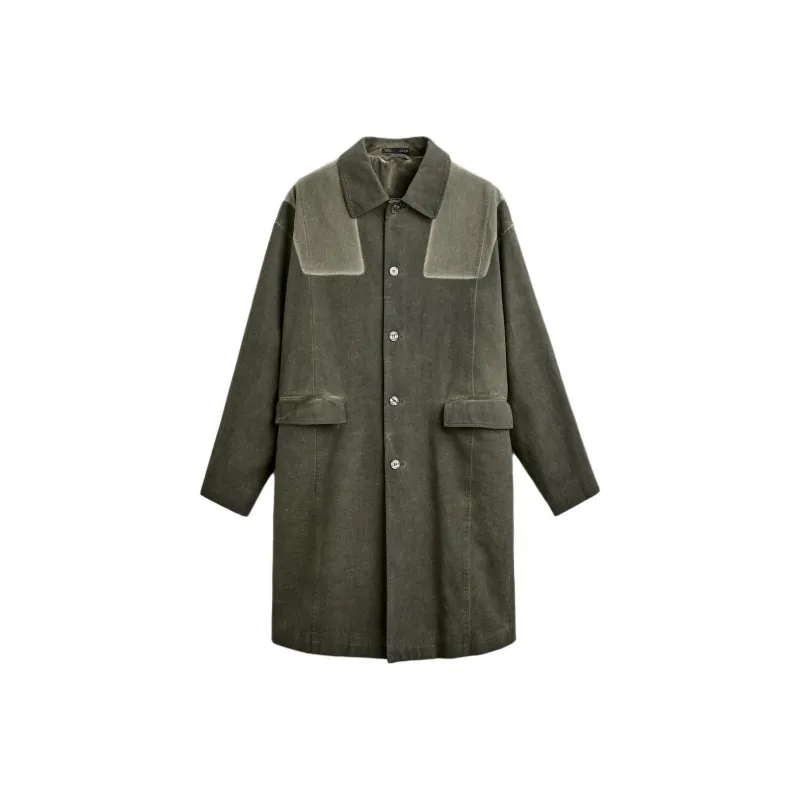ZARA Coats Men Green-0